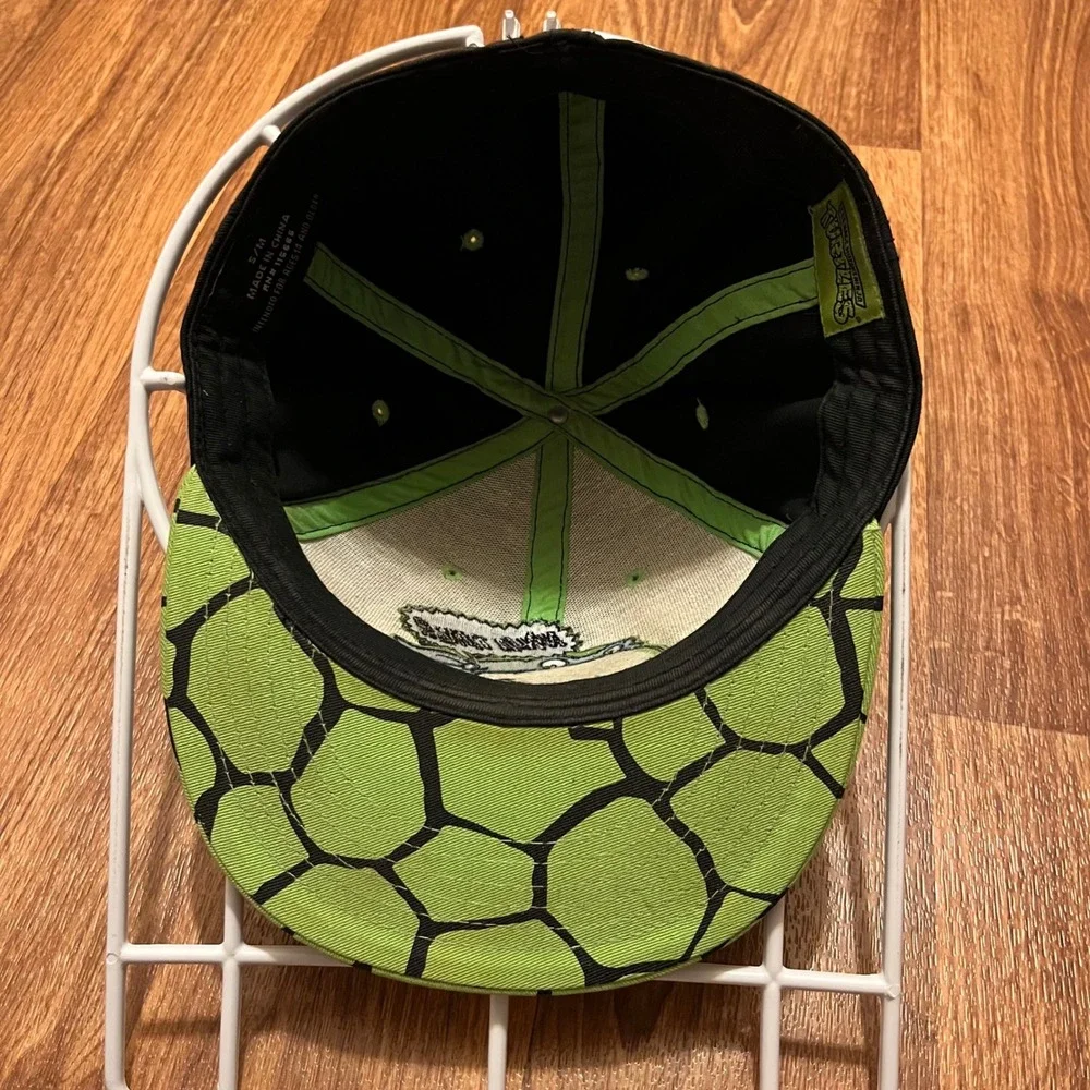 Teenage Mutant Ninja Turtles Leonardo Hat Cap Kids S/M Black‎ Green Snapback